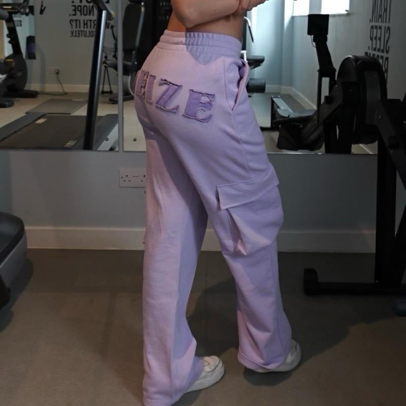 DOEIZE Signature Cargo Joggers - Lilac Lavender